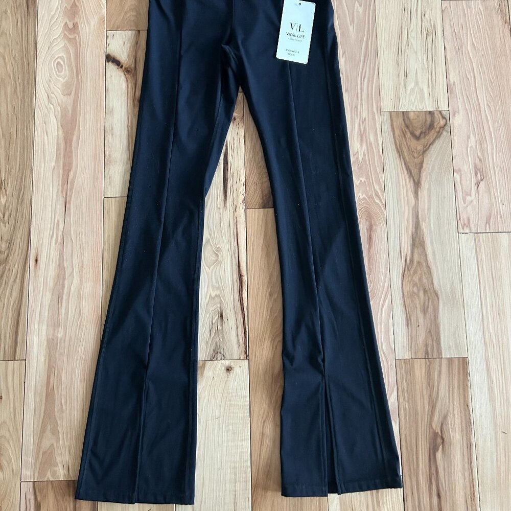 Split Hem, Bootcut - Black Yoga Pant - Vital Life